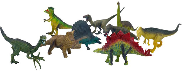 Zestaw figurek Woopie Dinozaury z matą oraz kuferkiem 16 elementów (5906280651206) - obraz 7