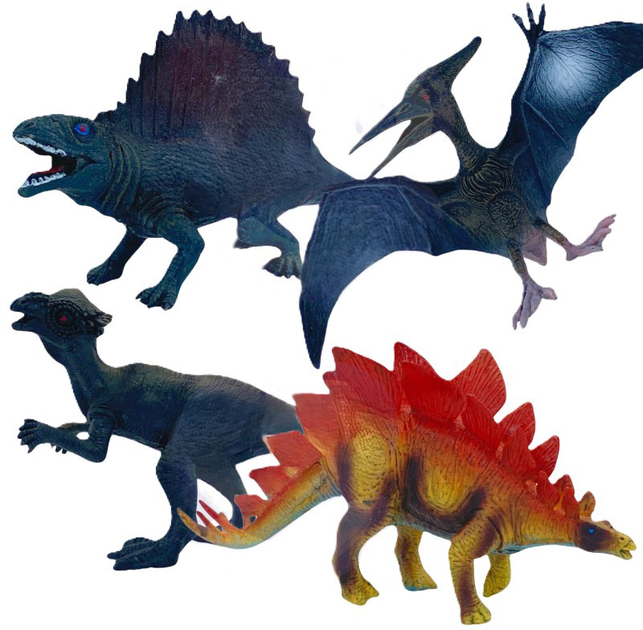 Zestaw figurek Woopie Dinozaury XL + mata 16 elementów (5906280651213) - obraz 5