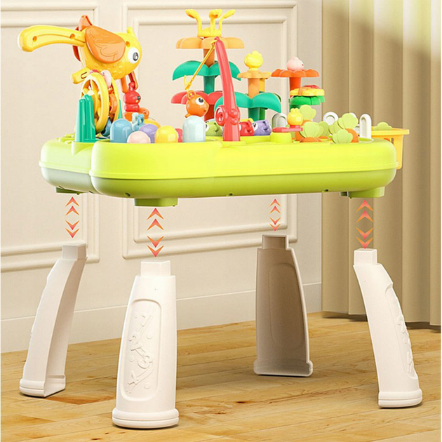 Інтерактивний набір Woopie Baby Montessori мультиосвітній столик 8 в 1 (5904326949737) - зображення 7