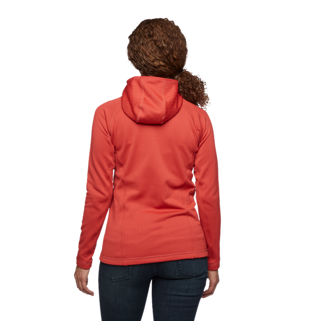 Флісова кофта Black Diamond Factor Hoody жіноча Grenadine S червона - Фото 3 Флісова кофта Black Diamond Factor Hoody жіноча Grenadine S червона - изображение 3