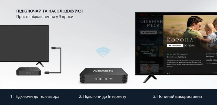 СМАРТ ТВ приставка NEXON X8 4/32 ГБ Android TV 12 (NX817545196