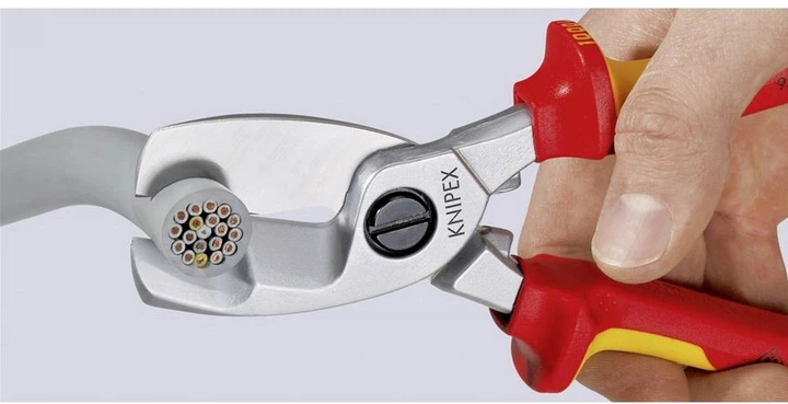 Ножиці для різання кабелів Knipex 200 мм (95 16 200 SB) - зображення 3