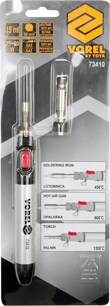 Паяльник газовый 3в1 70Вт Vorel 73410 - изображение 5