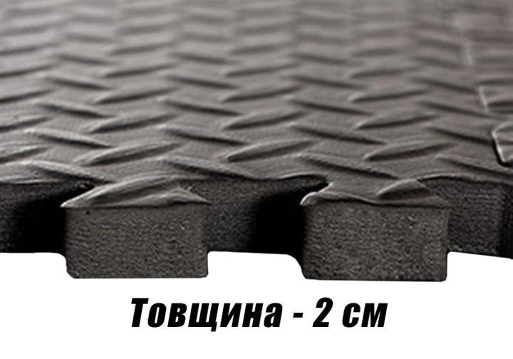 Татамі мат EasyFit SwallowTail-2 (20 мм) пазл ластівчин хвіст з бортиком - изображение 4