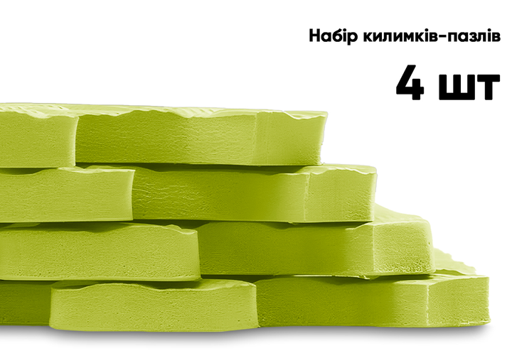 Татамі мат EasyFit SwallowTail (60х60 см) пазл хвіст ластівки жовтий - изображение 4