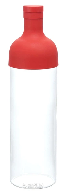 Butelka do zaparzania Hario Mizudashi z filtrem czerwona 750 ml (4977642034419) - obraz 2