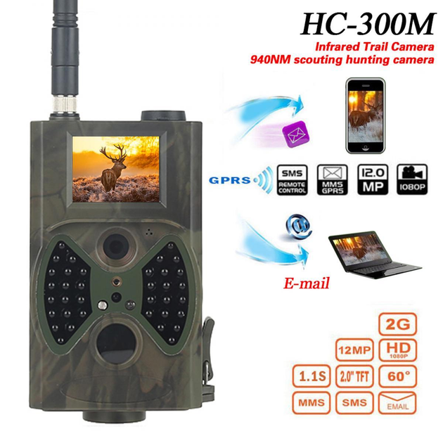 Фотопастка Suntek HC300M з GSM передачею 2G/SMS/MMS мисливська камера, відео Full HD 1080p огляд 60° 16MP IP54 - зображення 1