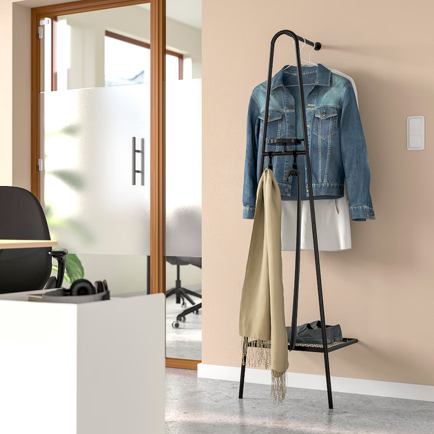 Вешалка для одежды с полкой для обуви ALGANAS IKEA 105.858.88 - изображение 2