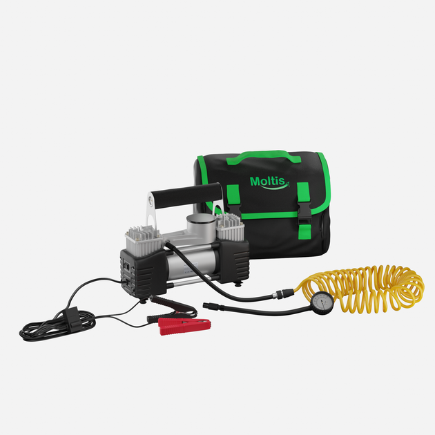 Компресор автомобільний Moltis, на 12v \ 2цілін. \ 25А \ 90л. \ 360Вт на 6 м. (10868) 10010 - зображення 10