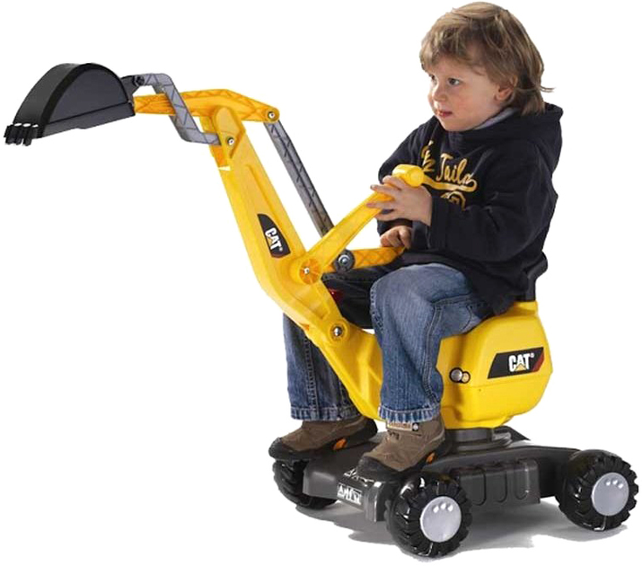 Толокар екскаватор Rolly Toys Rolly Digger CAT Жовтий (4006485421015) - зображення 4