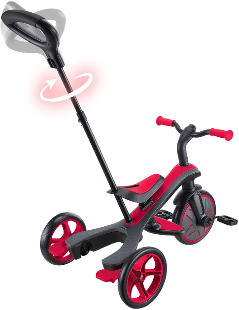 Велосипед дитячий триколісний Globber Explorer Trike 4 в 1 Червоний (634-102) - зображення 8