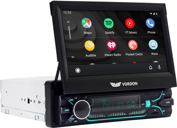 Radioodtwarzacz samochodowy Vordon HT-520 Vegas 1-DIN 7'' - obraz 2