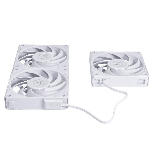 Вентилятор Lian Li P28, Tripple, White (G99.12P283W.00) Білий - изображение 2