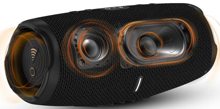 Głośnik przenośny JBL Charge 5 Wi-Fi (JBLCHARGE5WIFIBLK) - obraz 6