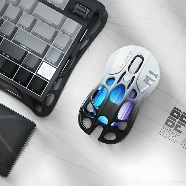 Мышь GRAVASTAR Mercury M1 Pro игровая с комбинированным подключением, Градиент Черный - изображение 6