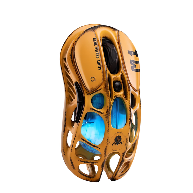 Мышь GRAVASTAR Mercury M1 Pro игровая с комбинированным подключением, Battle Worn Edition-желтый - изображение 2