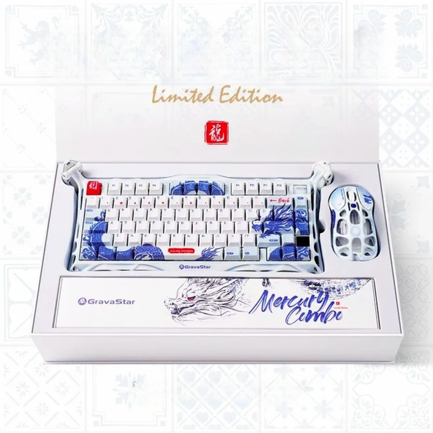 Набор GRAVASTAR Mercury клавиатура K1 Pro, мышь M1 Pro и коврик, LIMITED EDITION - изображение 3