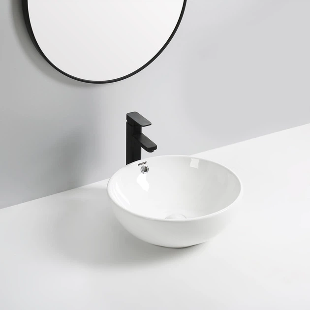 Раковина накладна MIXXUS PREMIUM ELLIPSE-0205 430х430х175mm (перелив) (MP6530) - изображение 4