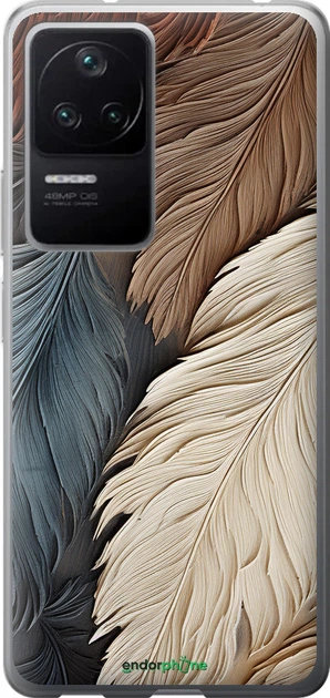 Чехол на Xiaomi Poco F4 Листья в стиле бохо "5643u-3917-70447" - Фото 1 Чехол на Xiaomi Poco F4 Листья в стиле бохо "5643u-3917-70447" - изображение 1