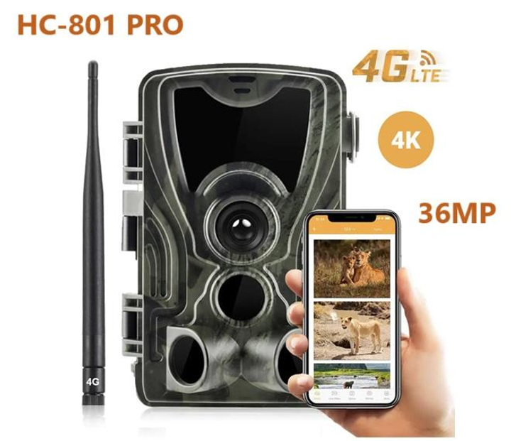 4G Фотопастка, мисливська камера Suntek HC-801 PRO, 36MP, з підтримкою live програми 4K онлайн режим огляд 120 ° IP65 - зображення 1