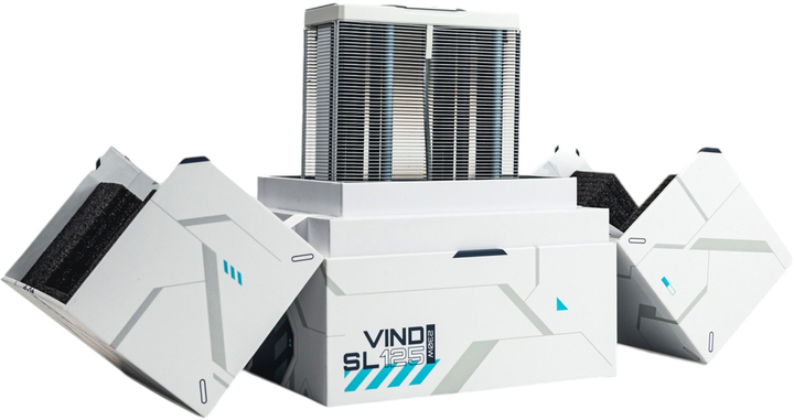 Кулер Valkyrie Vind SL125 White (VK-AIRSL125W) - зображення 12