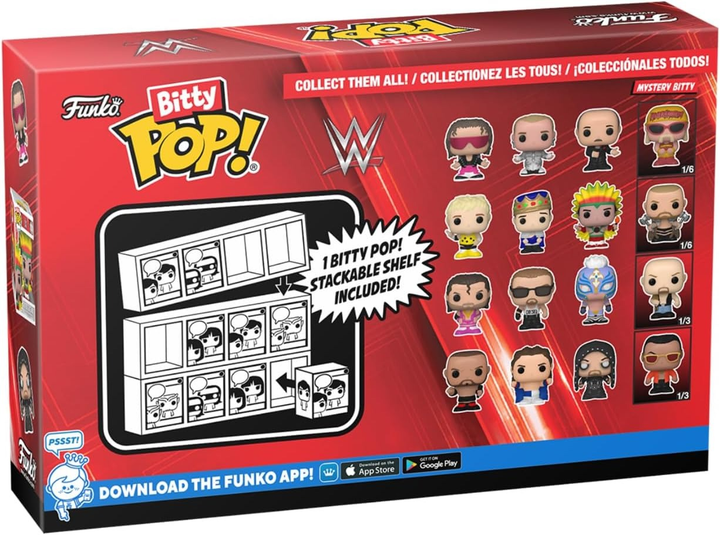 Набір фігурок Funko Bitty Pop WWE - Дасті Роудс 3.5 см 4 шт (889698754620) - зображення 6