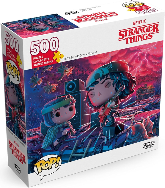 Puzzle Funko Pop Stranger Things S4 Eddie z gitarą 500 elementów (889698748988) - obraz 2