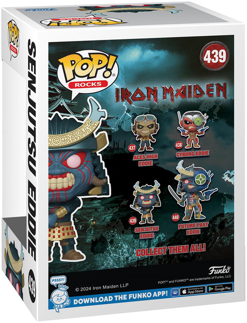 Фігурка Funko Pop Rocks: Iron Maiden - Сендзюцу Едді 9 см (889698804882) - зображення 3