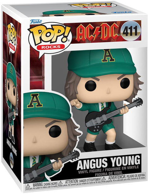 Figurka Funko Pop Rocks: AC/DC - Angus Young Green 9 cm (889698798044) - obraz 1