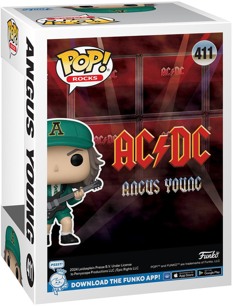 Фігурка Funko Pop Rocks: AC/DC - Ангус Янг Грін 9 см (889698798044) - зображення 3