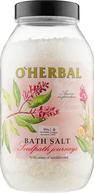 Сіль для ванн Soulpath Journeys - O'Herbal Aroma Inspiration Bath Salt 1100g (949796-42658) - зображення 1