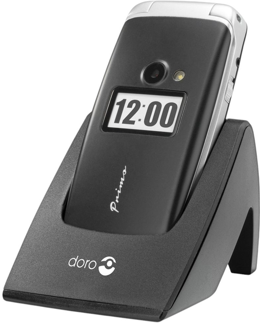 Telefon komórkowy Doro Primo 413 Silver/Black (4260117672002) - obraz 1