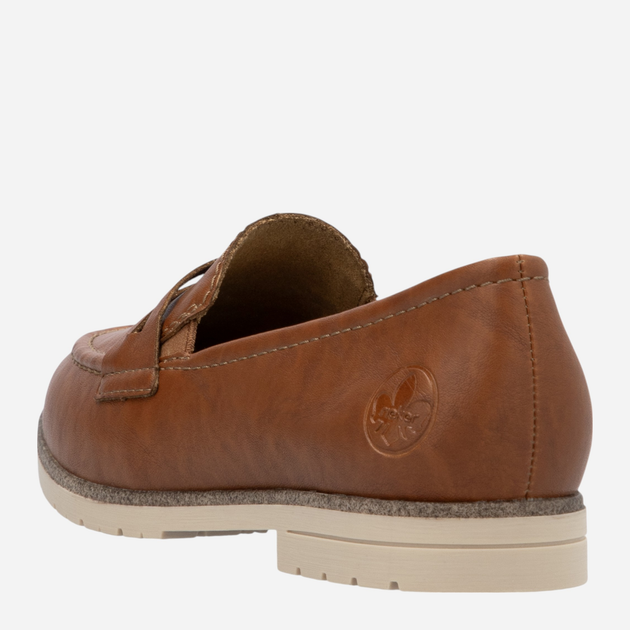 Loafersy damskie RIEKER 45300-24 38 (5UK) 25 cm Brązowe (4061811645770) - obraz 7