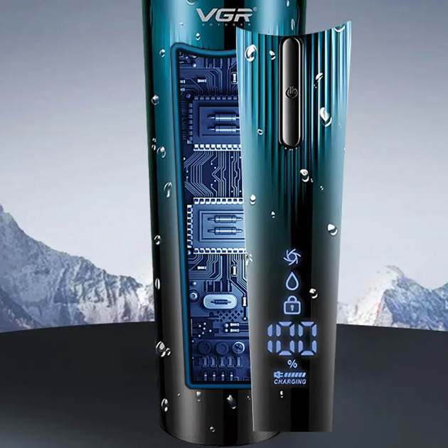 Электробритва VGR V-303 профессиональная 3in1 аккумуляторная беспроводная LED Display - изображение 7