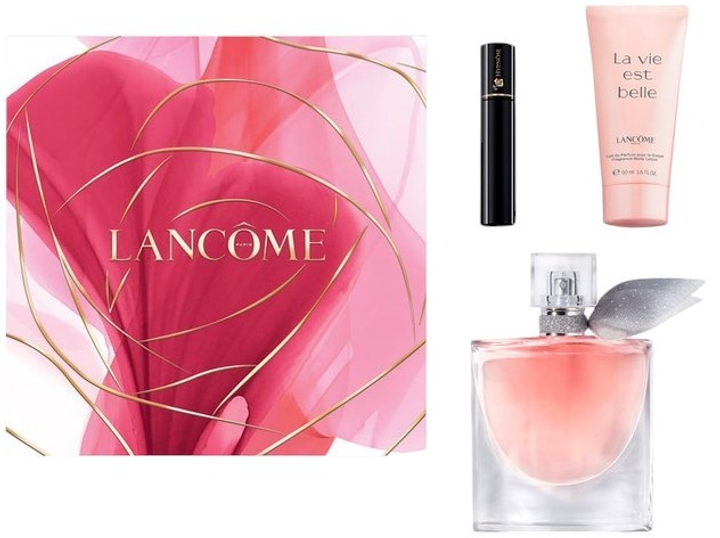 Zestaw damski Lancome La Vie Est Belle Woda perfumowana 50 ml + Balsam do ciała 50 ml + Tusz do rzęs 2 ml (3614274179491) - obraz 1