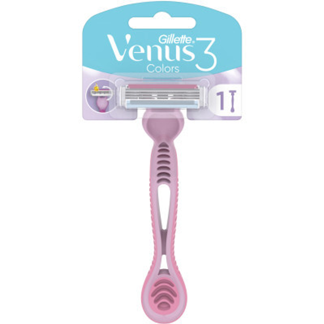 Бритва Gillette Venus 3 Colors 1 шт. (7702018018161) - зображення 1