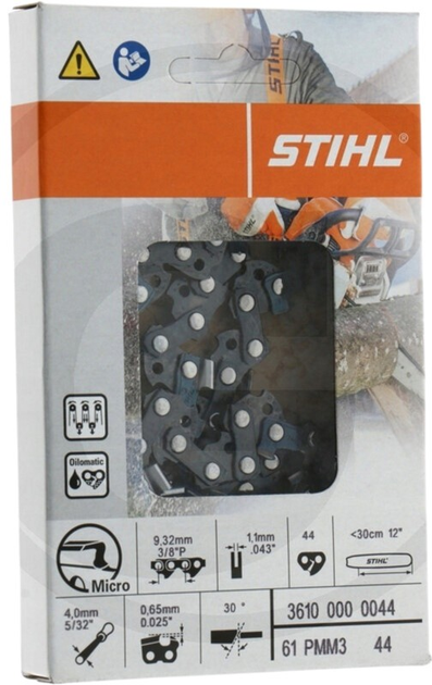 Ланцюг для бензопили Stihl LoPro 3/8" 1.1 мм (36100000044) - зображення 1