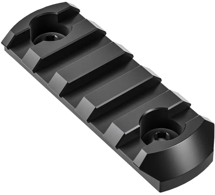 Планка Leofoto Weaver/Picatinny на 5 слотів. M-LOK. Алюміній - зображення 1