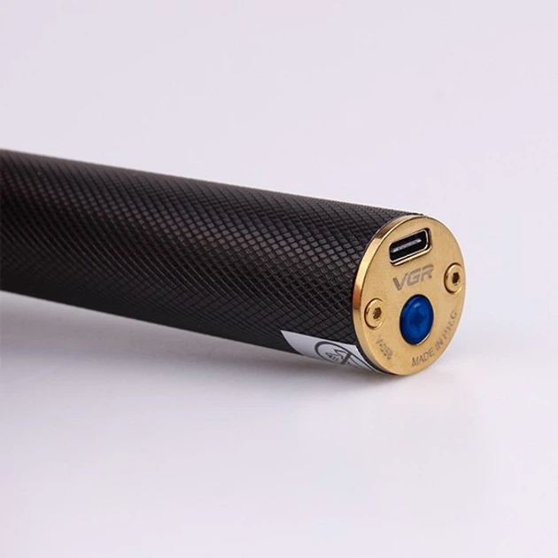 Професійна машинка тример для стрижки волосся для бороди VGR V-058 Pro Black + 4 Насадки - зображення 11