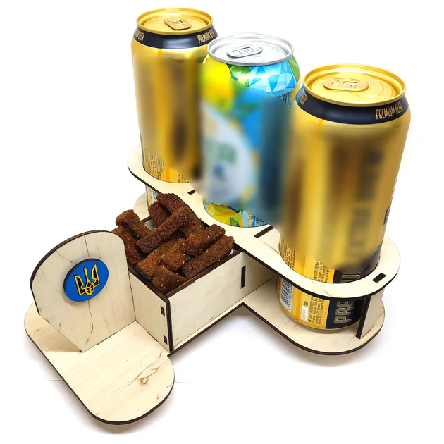 Подарочный Алко-самолет на 3 банки пива и закуску 24.5х28 см (EW817544332) - изображение 3