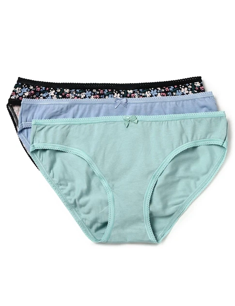 Набор хлопковых трусиков Marks&Spencer модель bikinis бикини 8(36) 5 шт sea green 0102 - Фото 2 Набор хлопковых трусиков Marks&Spencer модель bikinis бикини 8(36) 5 шт sea green 0102 - изображение 2