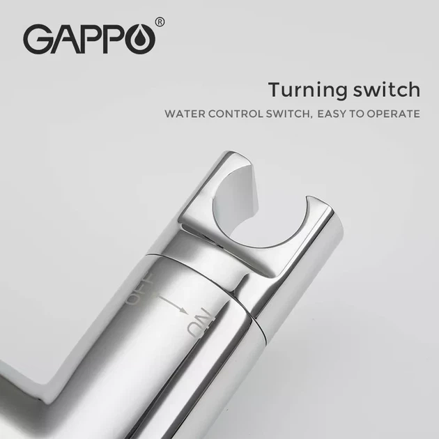 Гигиенический душ с термостатом GAPPO G7290 хром - изображение 4