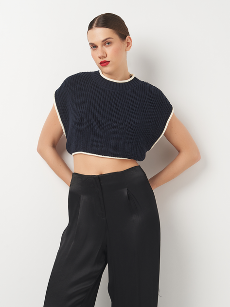 Кроп топ жіночий Zara 5802/100 M Темно-Синій від Rozetka на платформі USKIDKA Акція на Кроп топ жіночий Zara 5802/100 M Темно-Синій від Rozetka