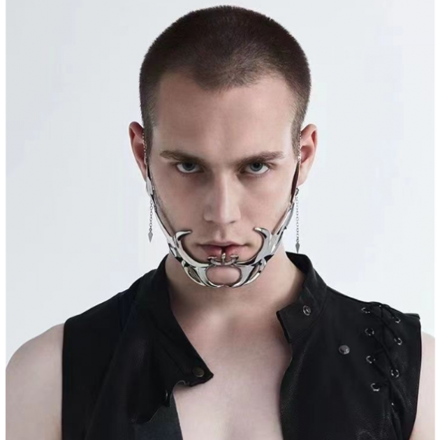 Маска металлическая на лицо на подбородок Fashion Jewerly украшения в ...