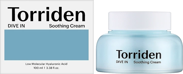 Krem do twarzy Torriden Dive-In Soothing uspokajający 100 ml (8809784600183) - obraz 2