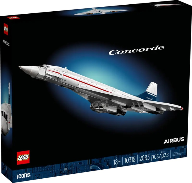 Конструктор LEGO Icons Concorde літак 2083 деталі (10318) (955555908150947) - Уцінка - зображення 1