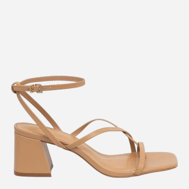 Sandały damskie na słupku ALDO 13655414-259 39 (8.5US) 25.1 cm Ciemnobeżowe (57005591613) - obraz 1