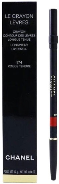 Kredka do ust Chanel Le Crayon Levres z efektem precyzyjnej aplikacji z temperówką 174 Rouge Tendre (3145891881745) - obraz 1