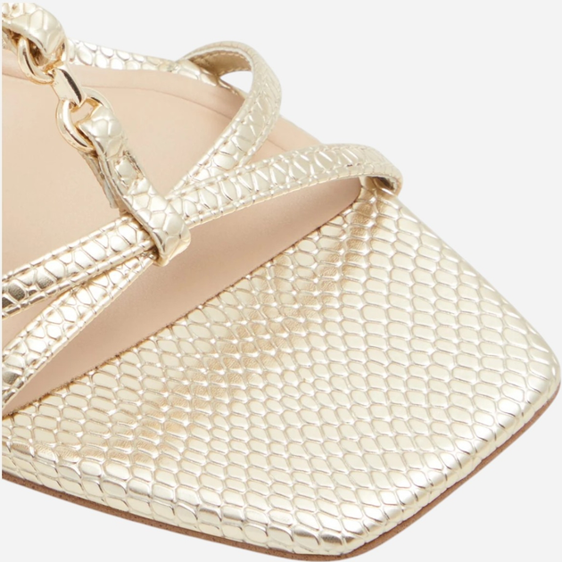 Sandały damskie na niskim obcasie ALDO 13740408-711 38 (7.5US) 24.3 cm Złote (58822873715) - obraz 5