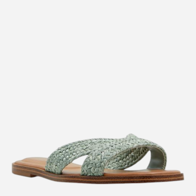 Klapki damskie eleganskie ALDO 13740379-301 38 (7.5US) 24.3 cm Ciemnozielone (58822876983) - obraz 2